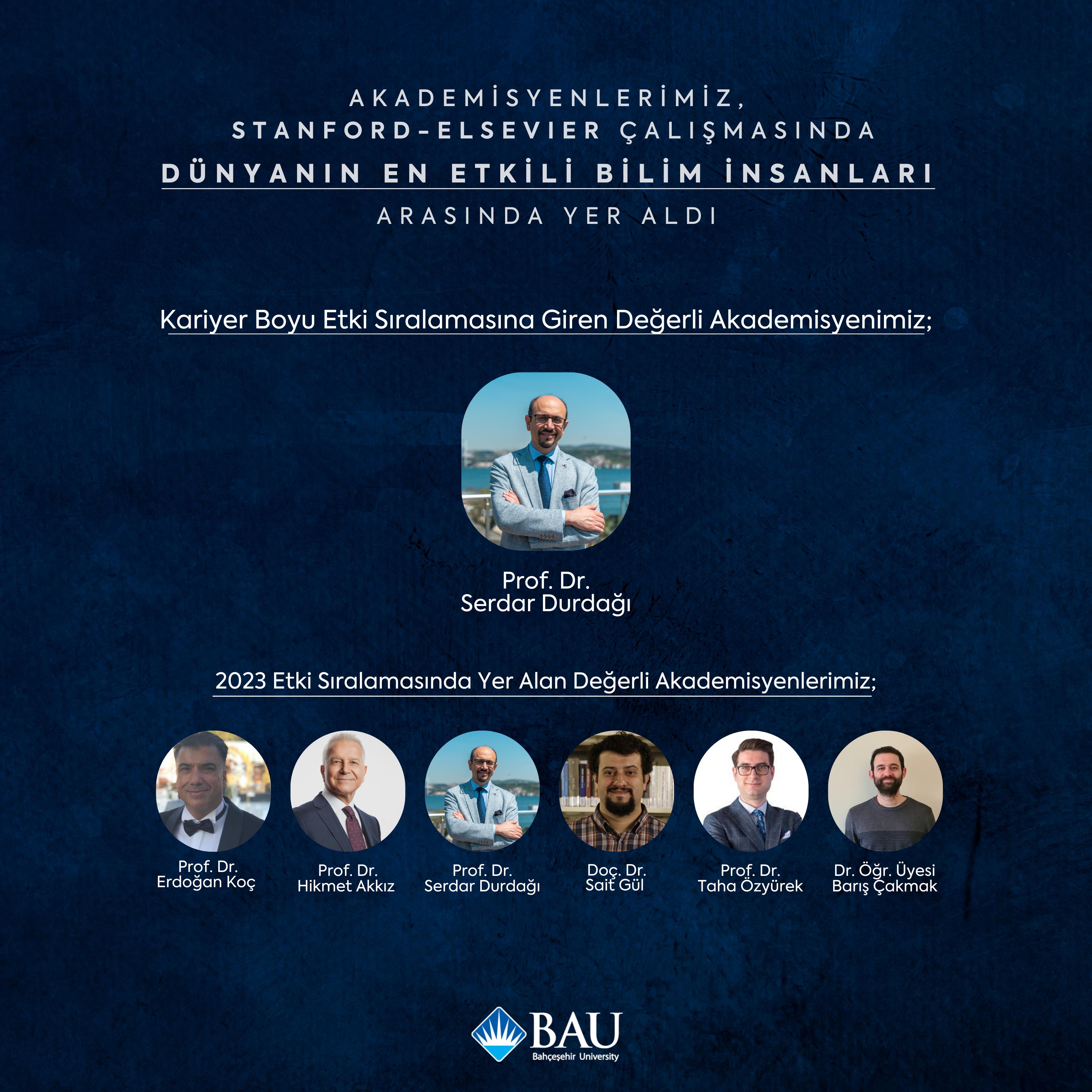 Stanford - Elsevier En Etkili Bilim Adamı Listesi